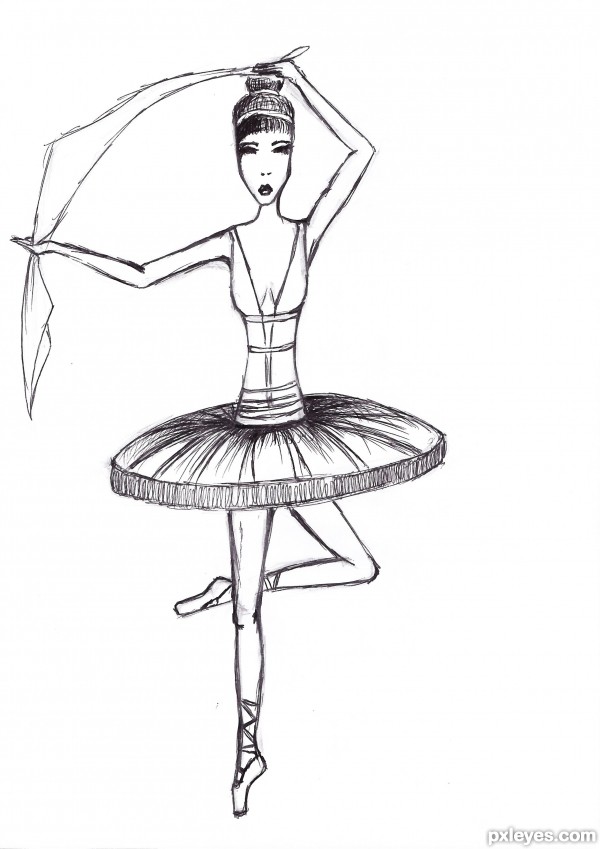 Creation of Dancing with shadow: Step 2